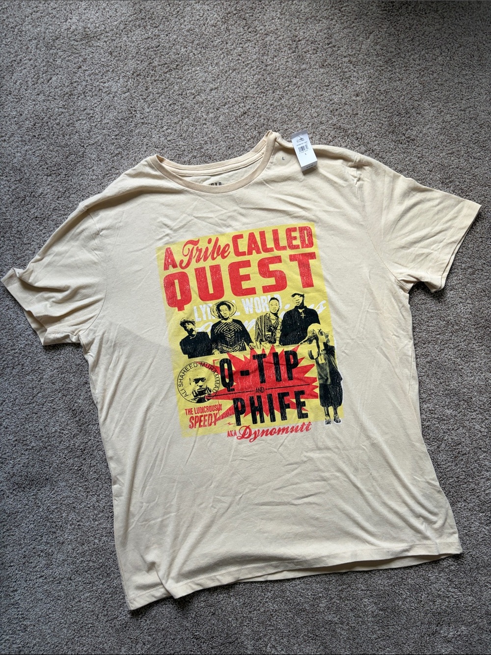 GAP A Tribe Called Quest Graphic Band Tee with Men’s Large  NWT